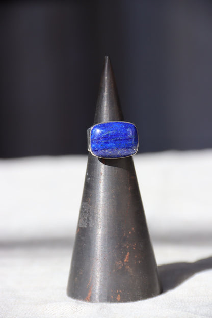 Lapis and Sterling Silver Statement Ring