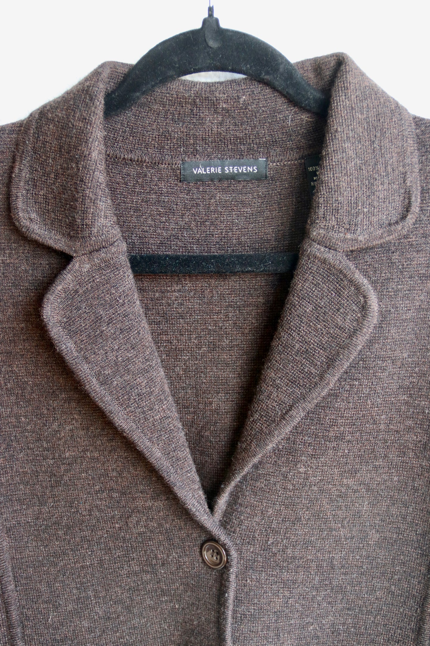 Valerie Stevens Brown Wool Sweater