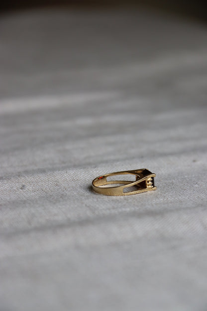 Garnet and Diamond Ring