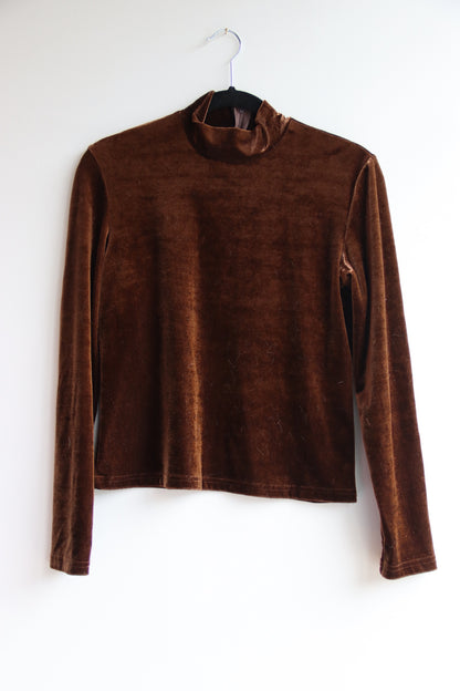 Brown Velvet Top