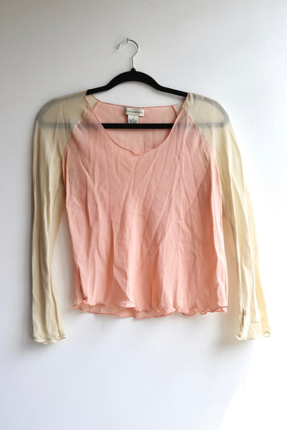 Vintage Banana Republic Pink Silk Top