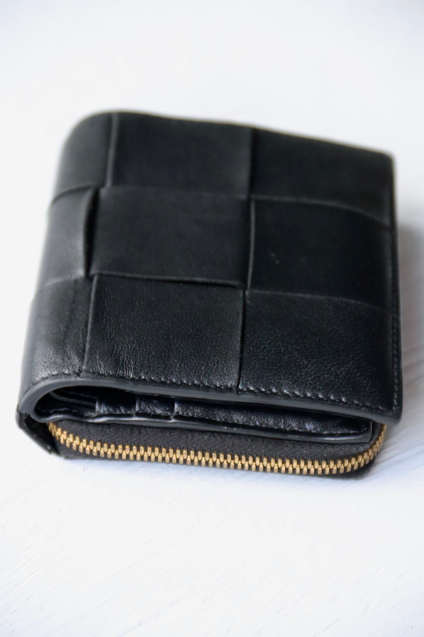 Bottega Veneta Black Leather Wallet
