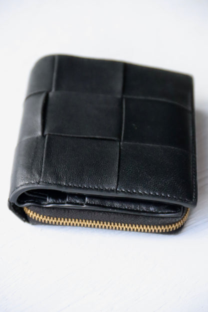 Bottega Veneta Black Leather Wallet