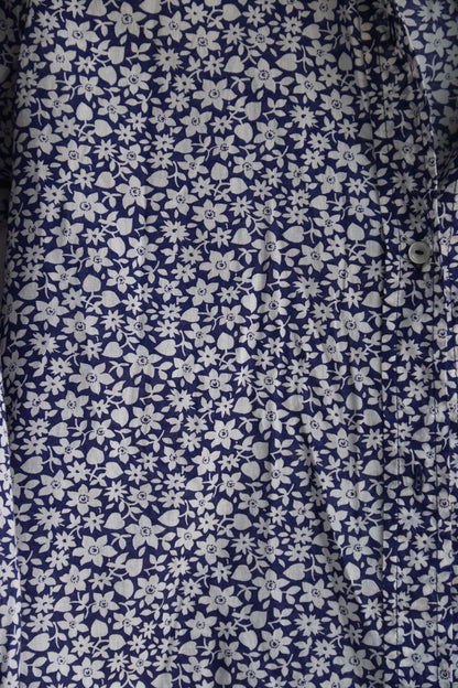 Nili Lotan Kate Blue and White Floral Shirt