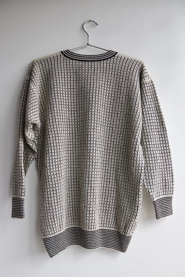 Tuttle Golf Black and White Sweater