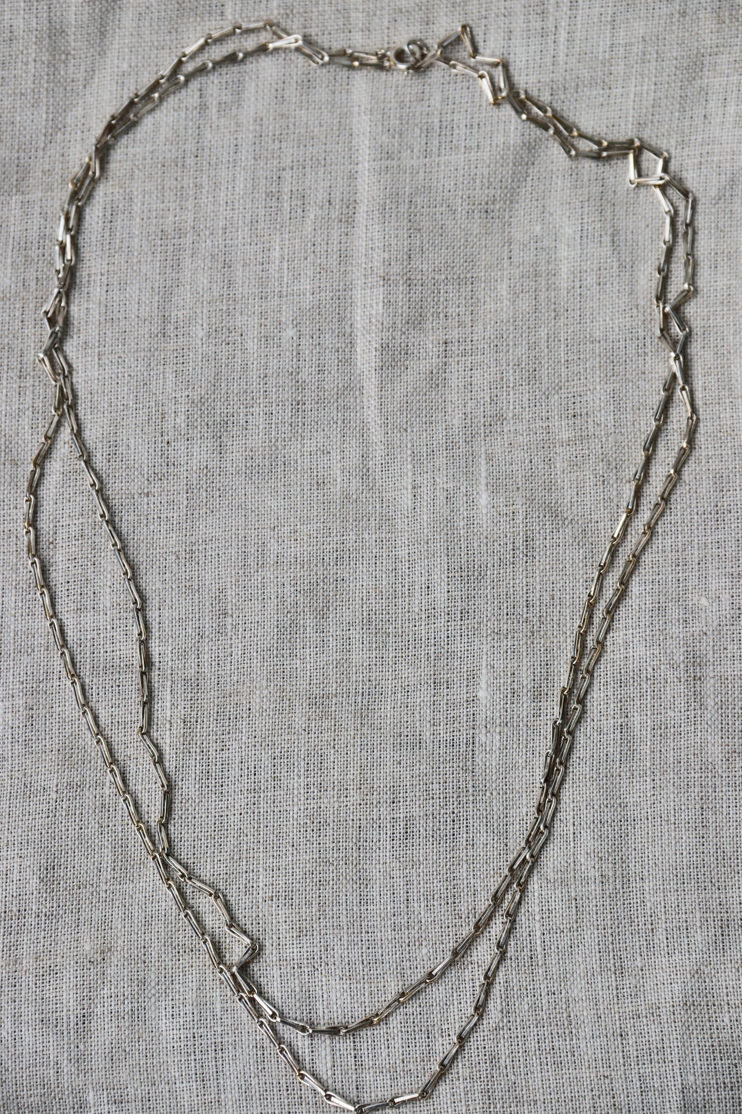Sterling Silver Long Chain Necklace