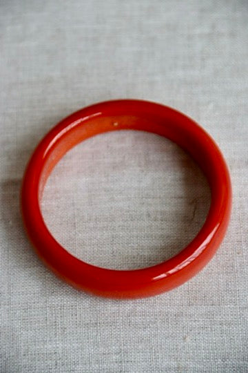 Red Lucite Bangle