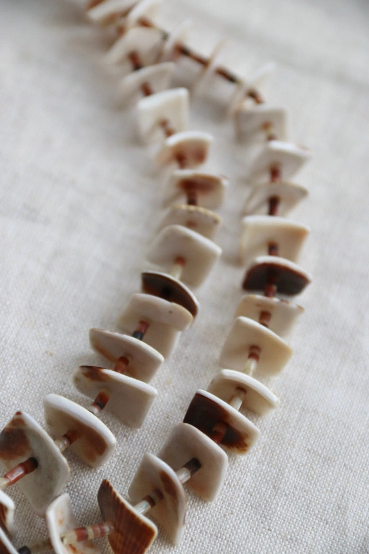 Double Strand Long Shell Necklace