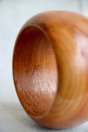 Large Wooden Handmade Bangle Bracelet