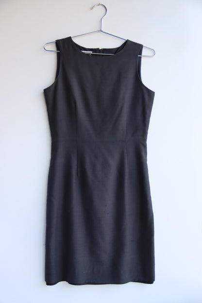 Vintage Saks Fifth Avenue The Works Black Silk Dress