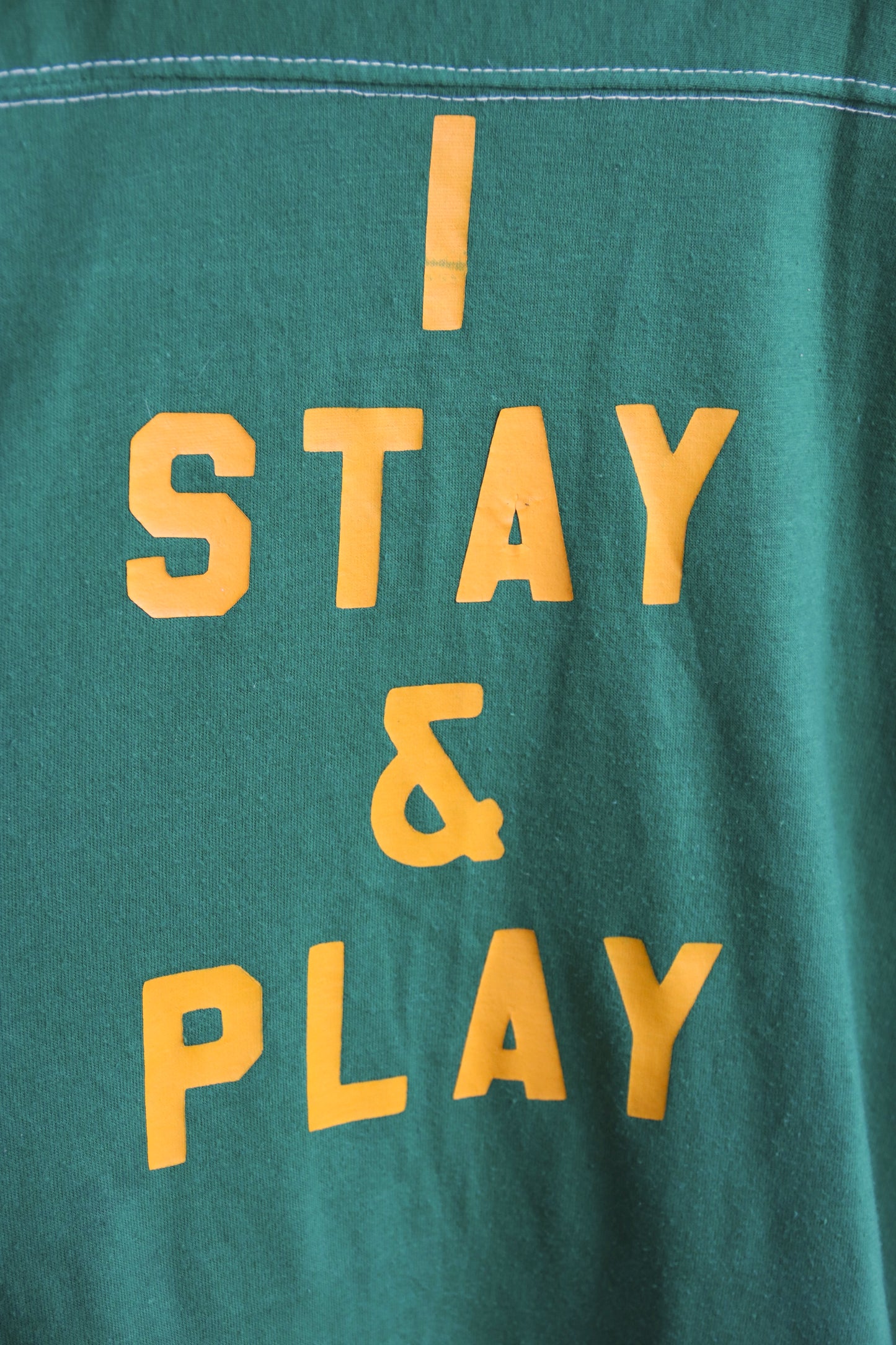 I Stay and Play Green Tshirt