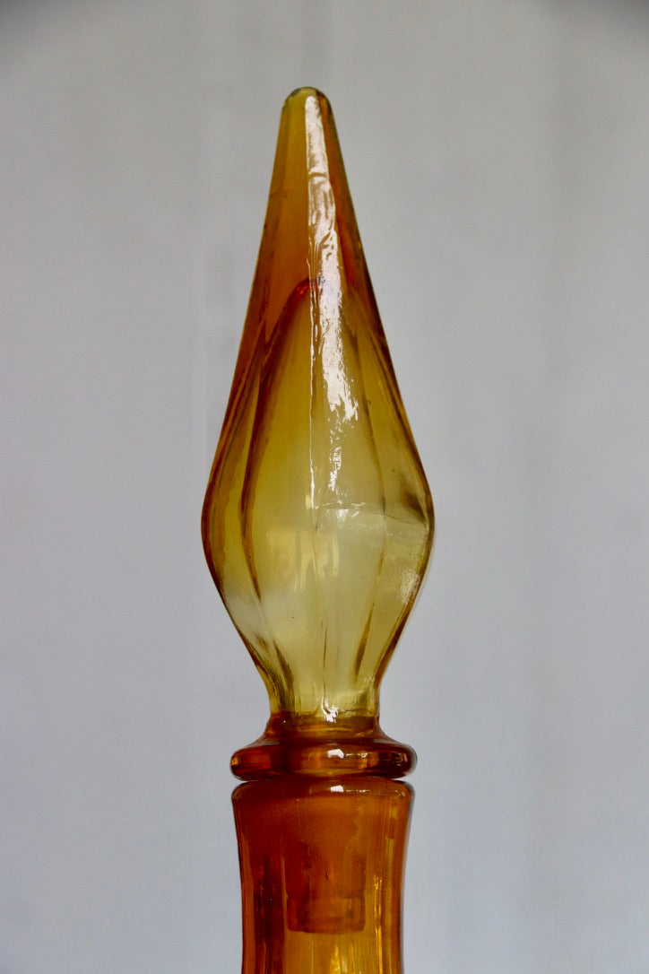 Amber Glass Decanter