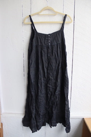 C.P. Shades Black Linen Dress