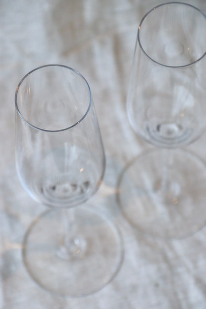 Set of 2 Baccarat Crystal Champagne Flutes