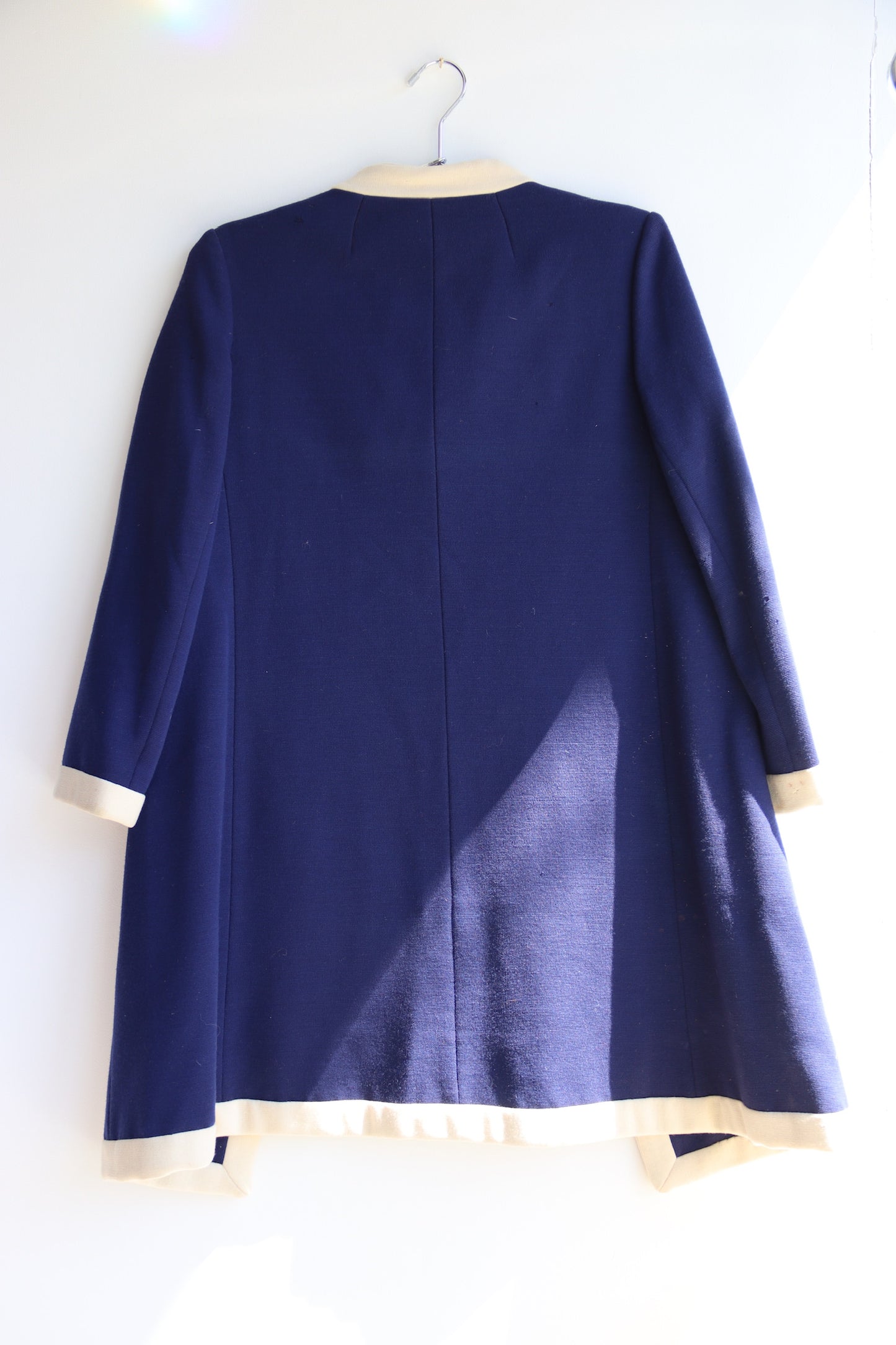 Navy Blue Wool Coat