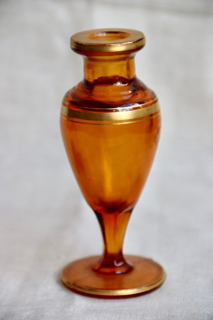 Orange Glass Perfume Bottle