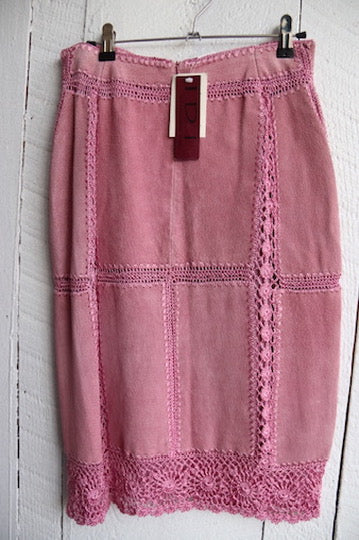 IDI by Mathew Pink Leather Skirt - nwt