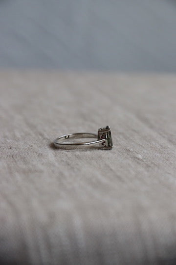 Silver and "Tourmaline" Ring