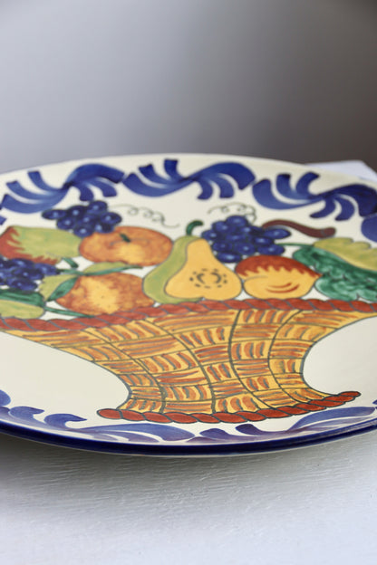 Large Mexican Hand Painted Ceramic Platter
