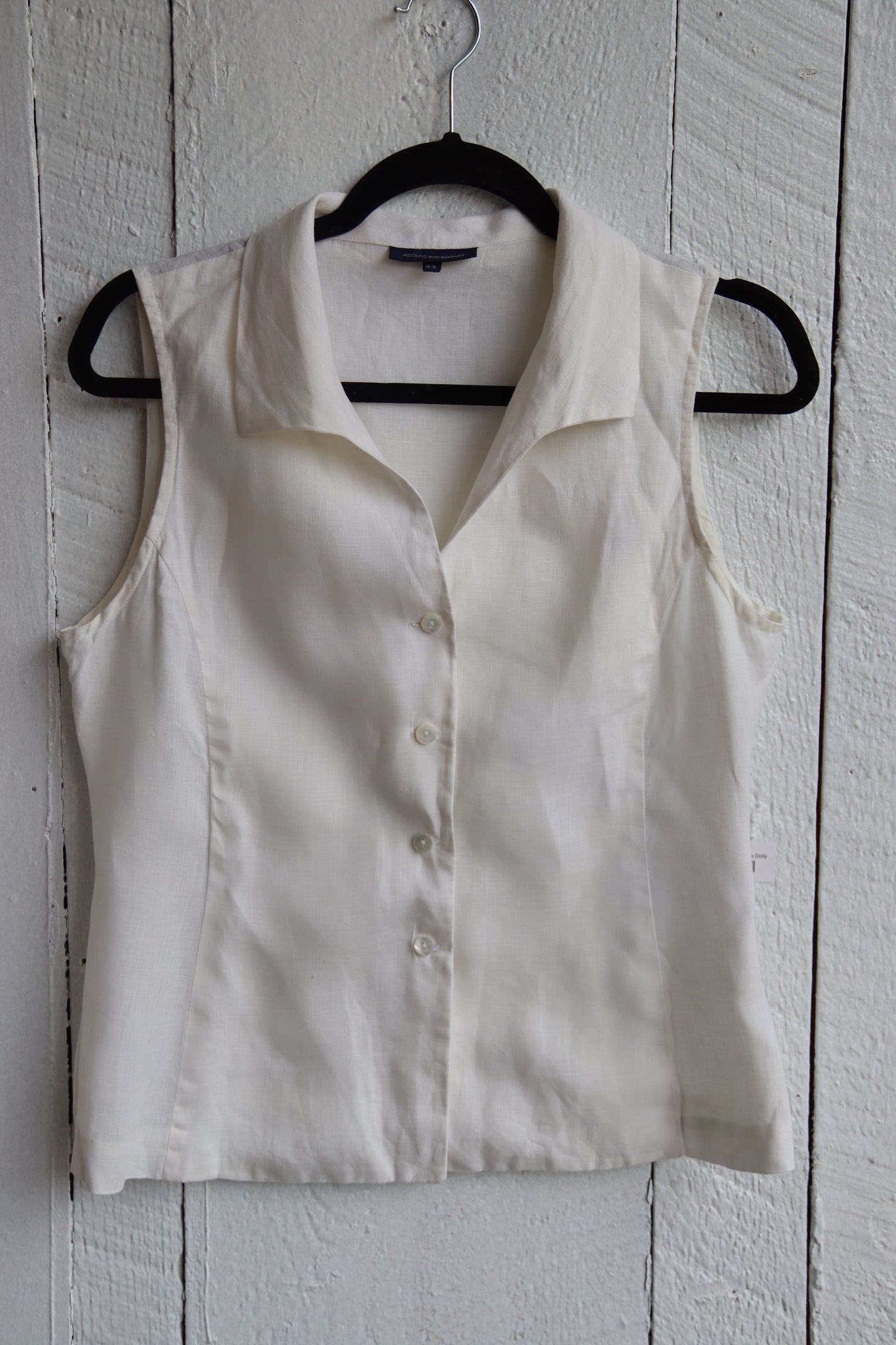 Aldofo Domínguez White Linen Top