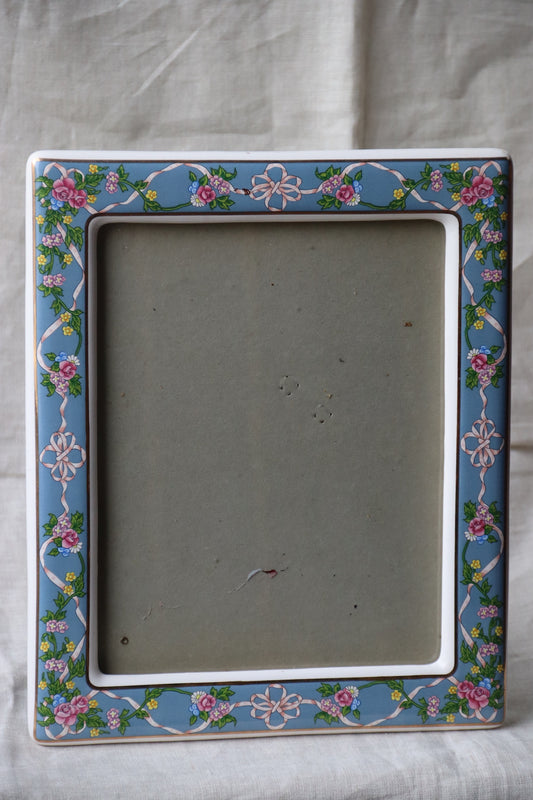 Terragrafics floral porcelain photo frame