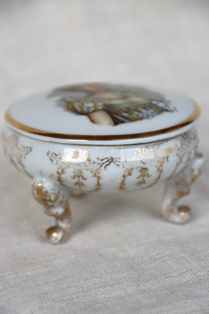 Limoges La Martinique Trinket Box with Josephine Bonaparte, Napoleon's Wife