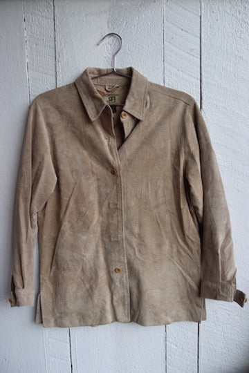 Vintage Rafaella Sport Tan Suede Coat