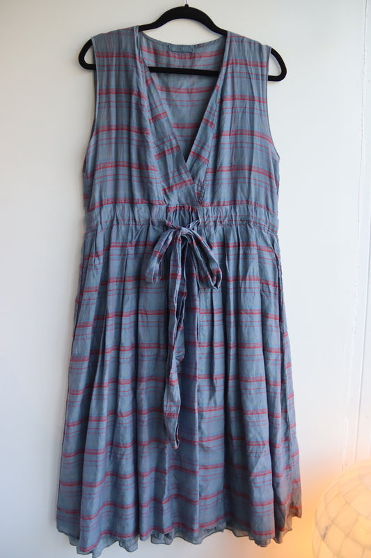C.P. Shades Striped V Neck Dress