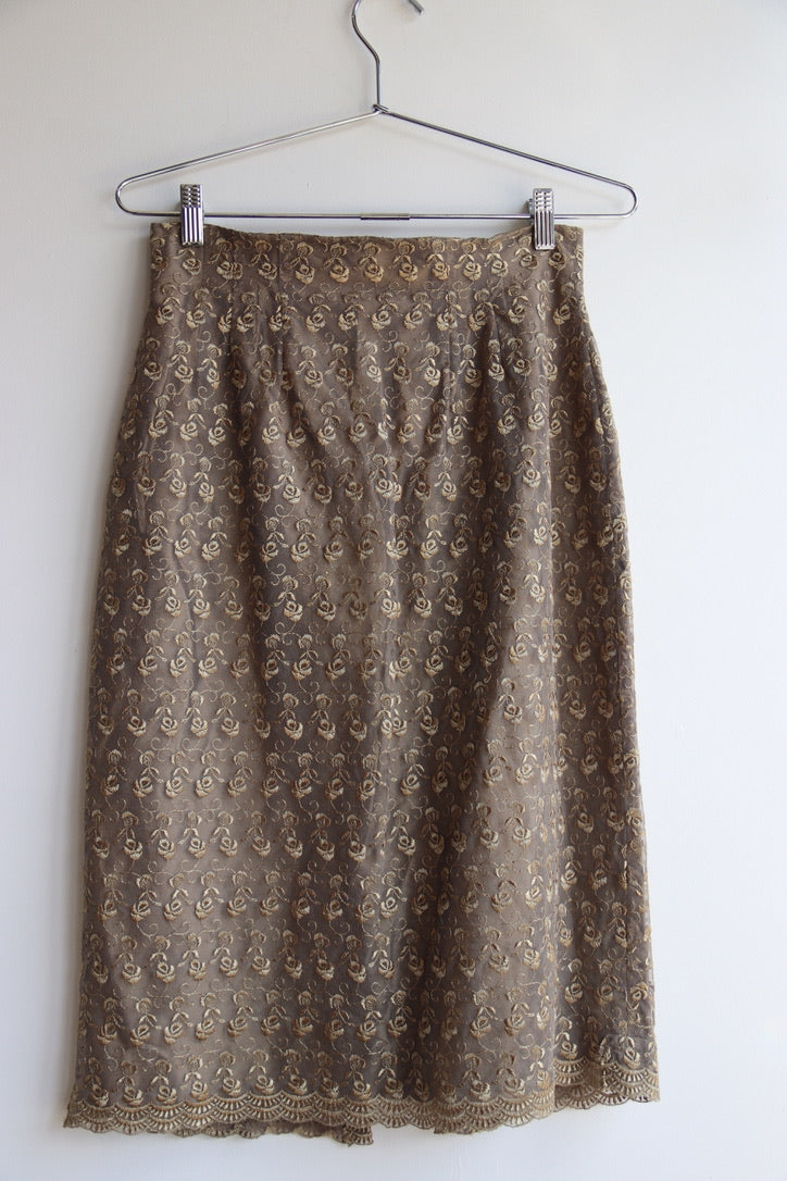 Handmade Lined Lace Skirt