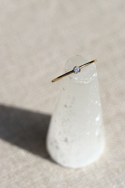 Zoe Chicco 14k Prong Diamond Solitaire Ring