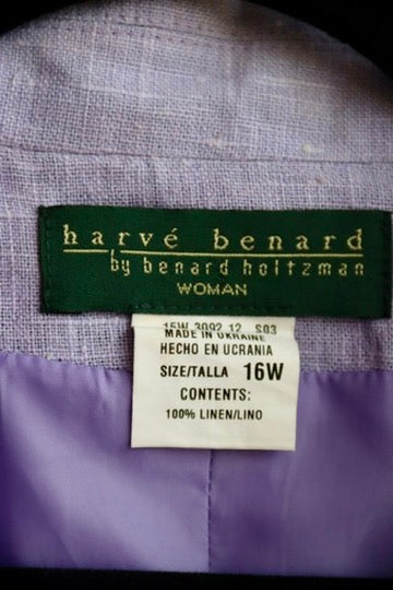 Lavender Purple Linen Suit Jacket - As Is