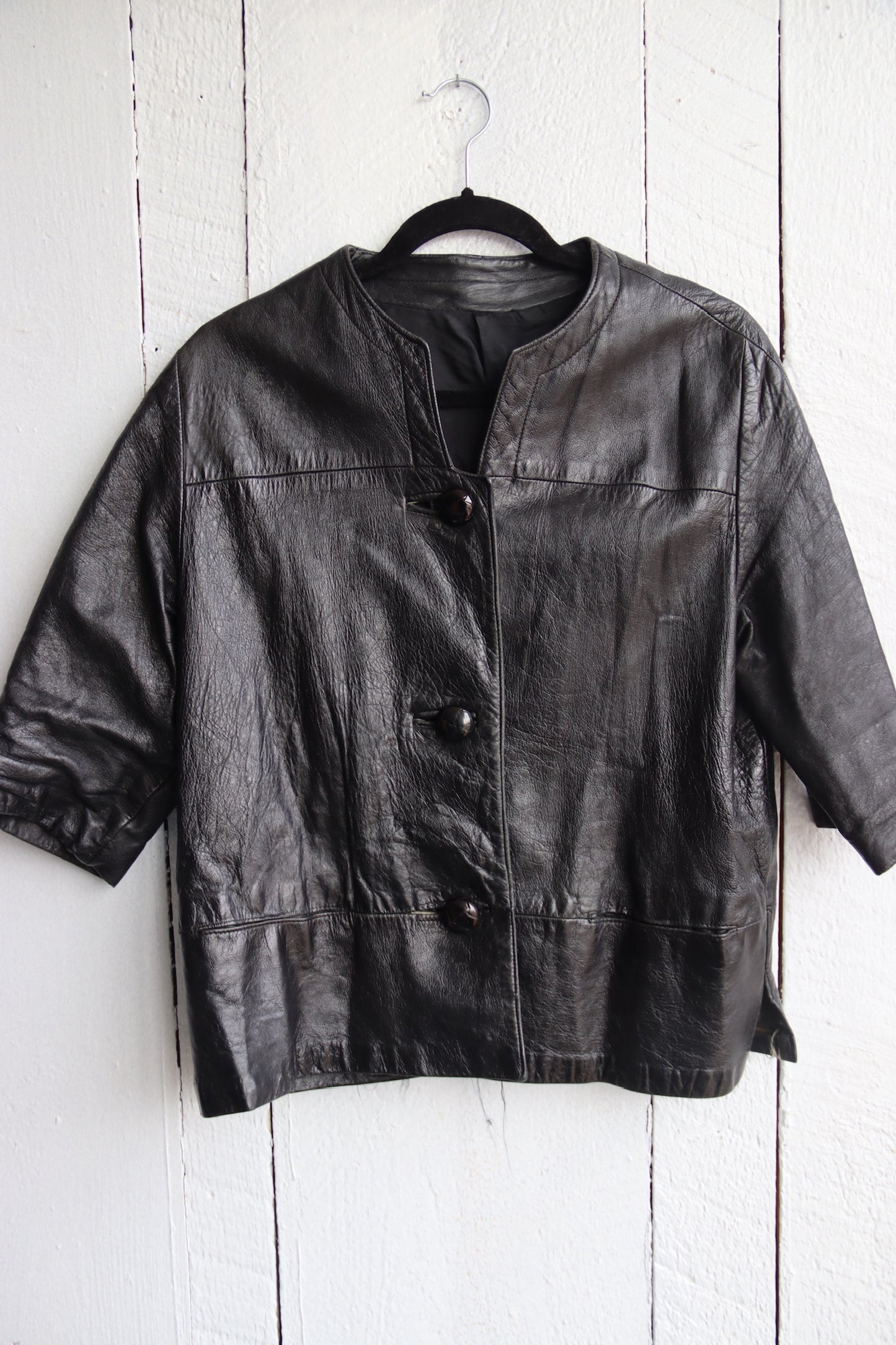 Black leather Jacket