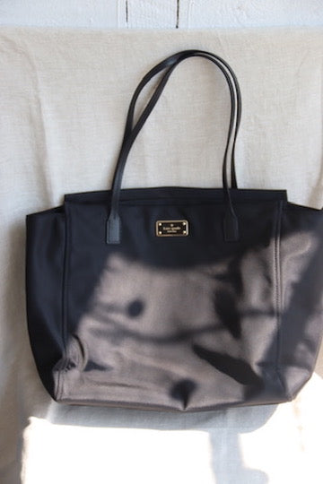 Kate Spade Leather Trimmed Nylon Tote Bag