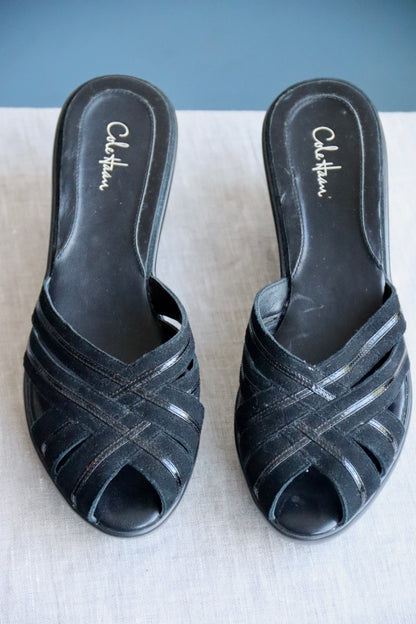 Cole Haan Black Heeled Sandals