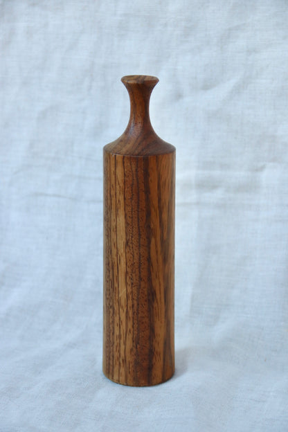 Hand Carved Wood Vase