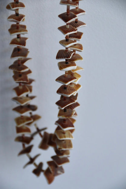Double Strand Long Shell Necklace