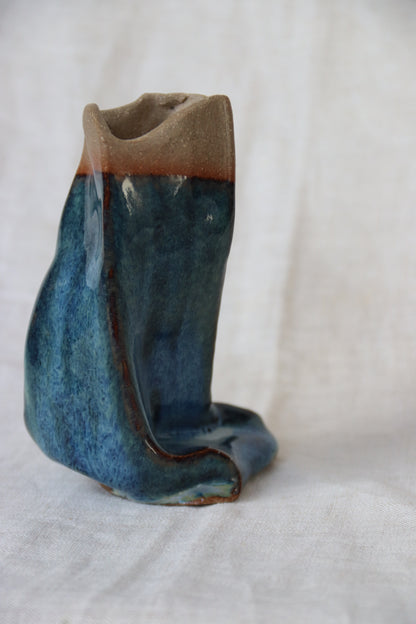 Studio Ceramic Vase with Face