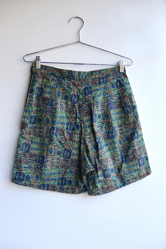 Vintage Patterned Shorts