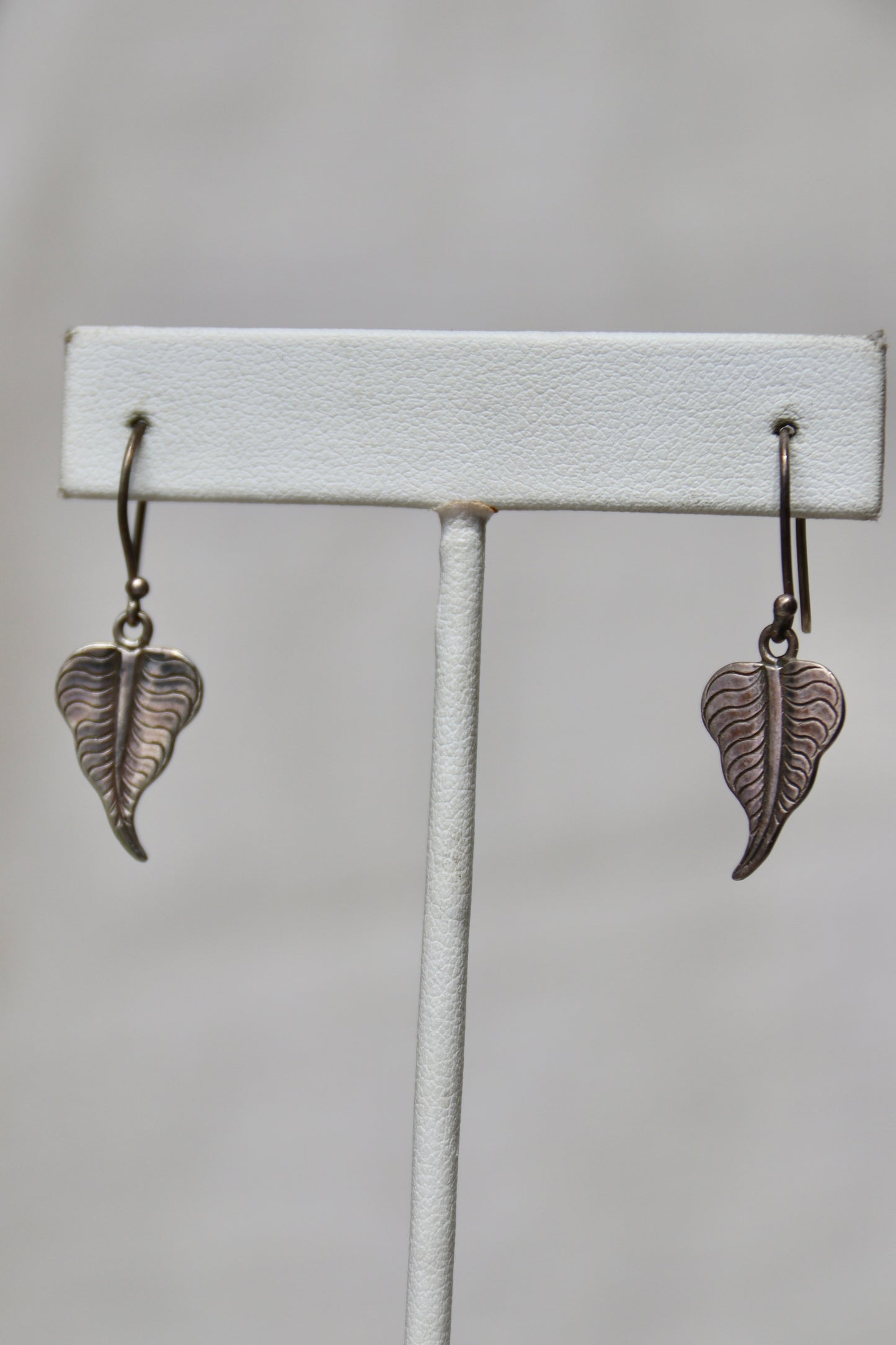 Sterling Silver Leaf Earrings