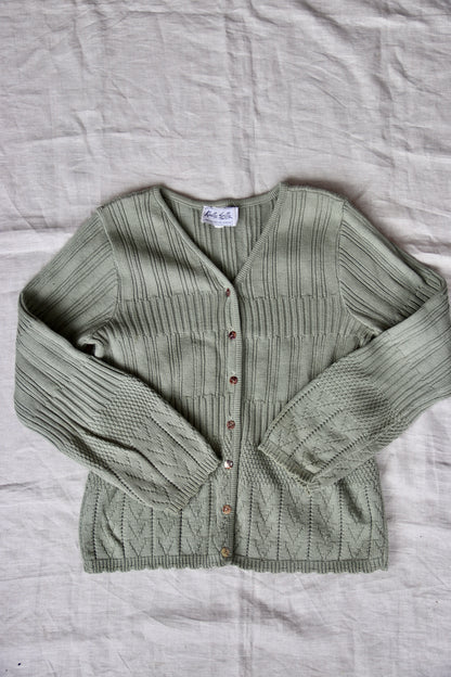 Vintage Knitty Gritty Knits Sage Green Sweater