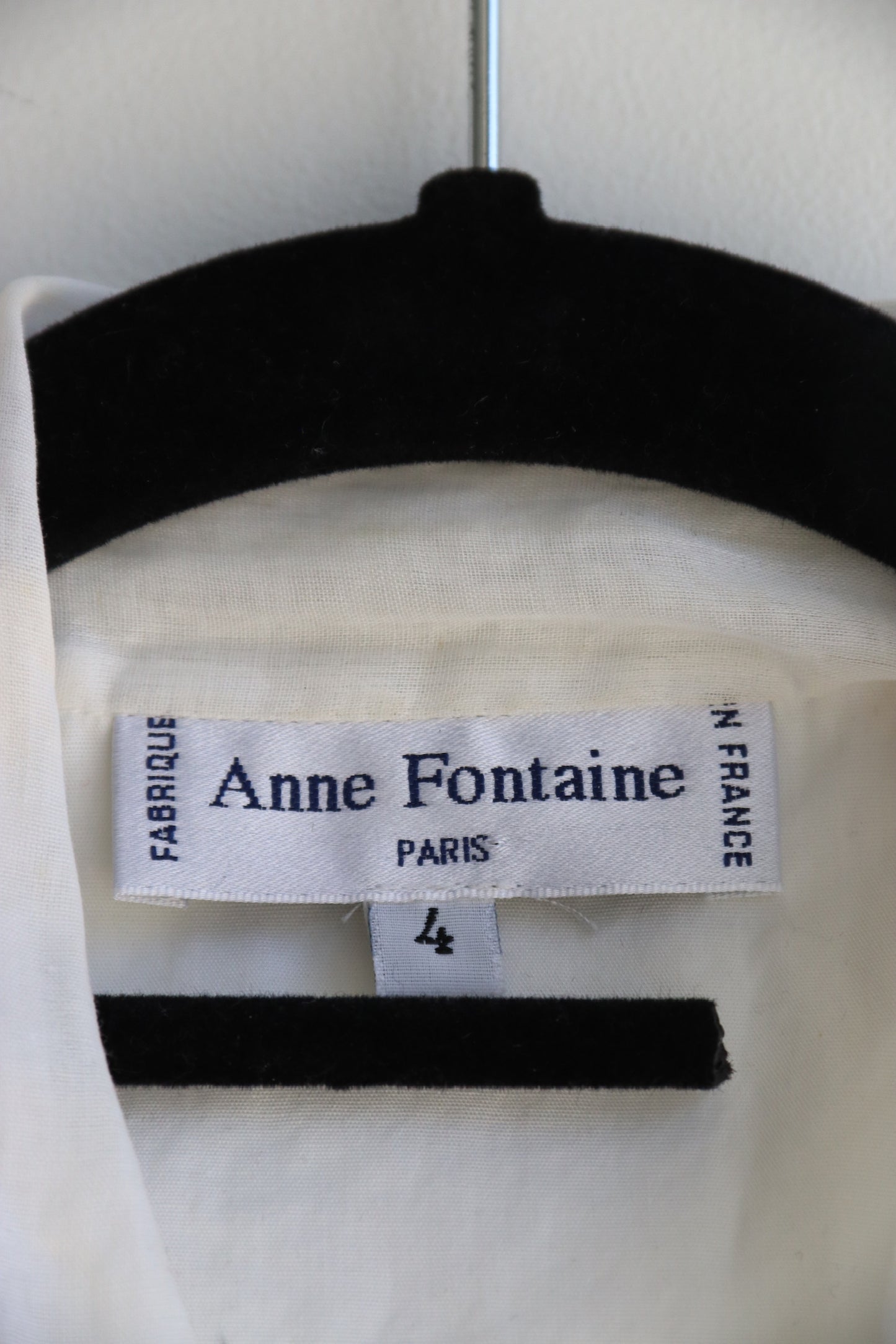 Anne Fontaine White Bow Top