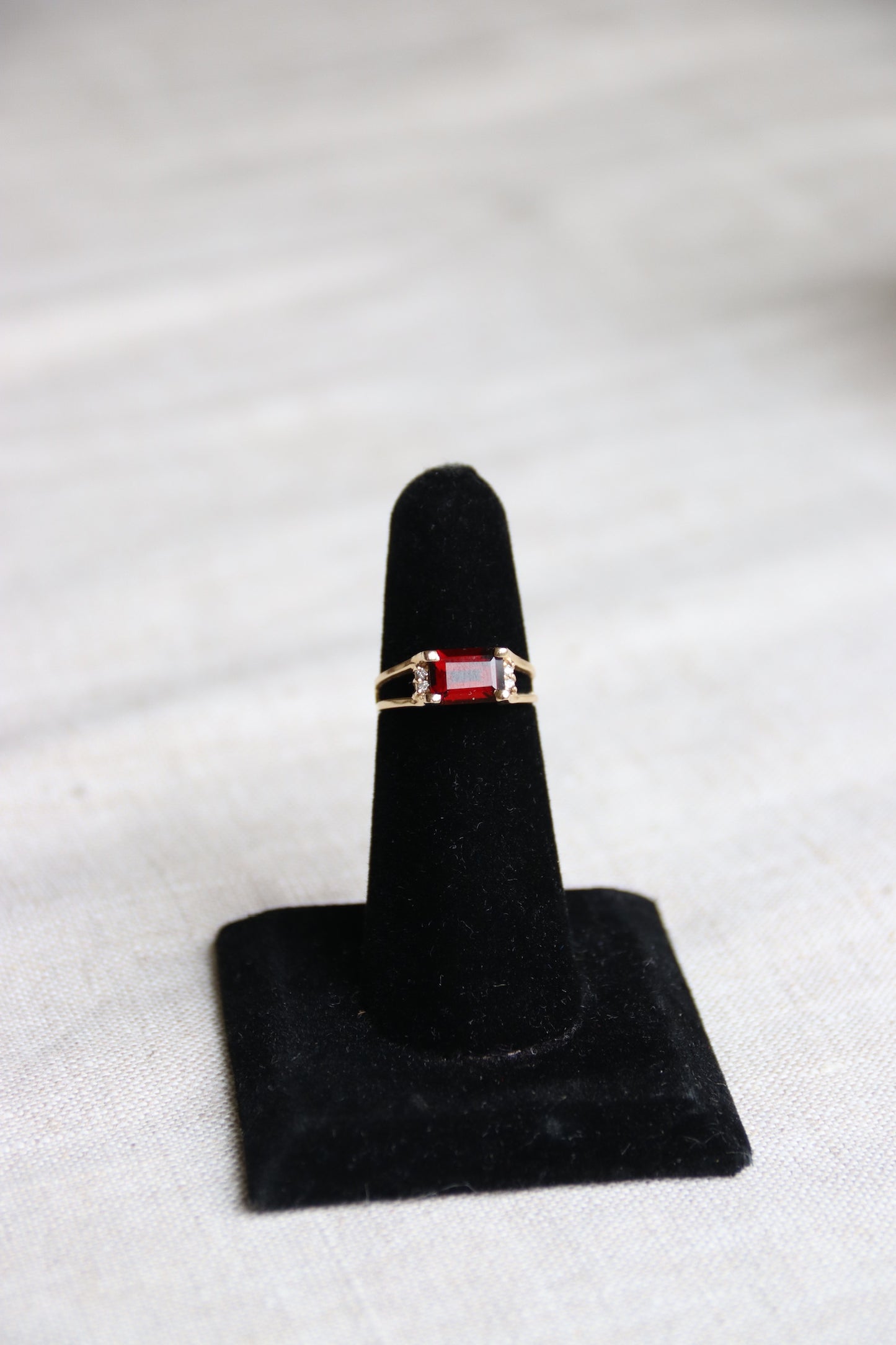 Garnet and Diamond Ring