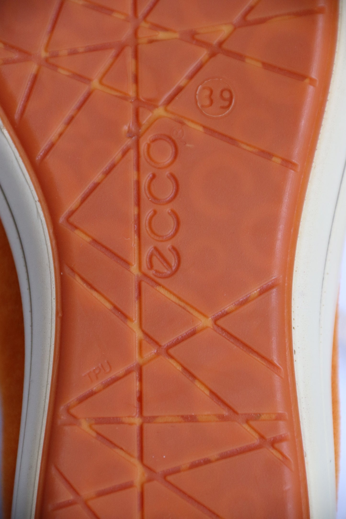 ECCO Orange Suede Sneakers