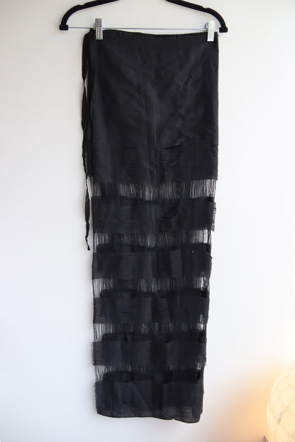 Black Wrap Skirt