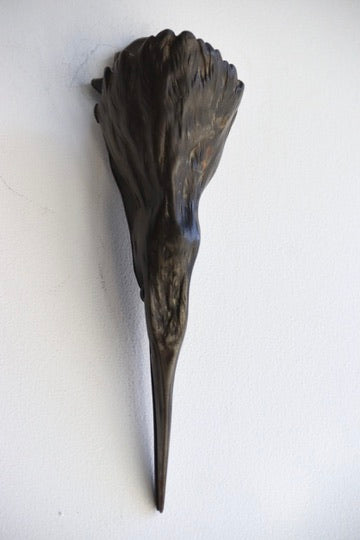 Antique Cast Bittern Wall Clip
