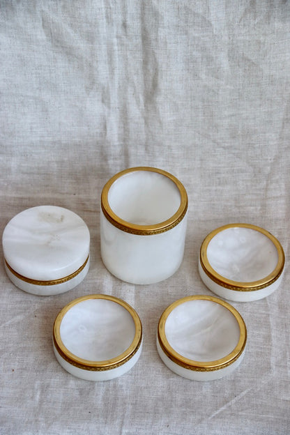 Vintage Marble Stacking Jewelry Box