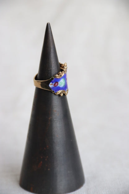 Enamel Gold Ring