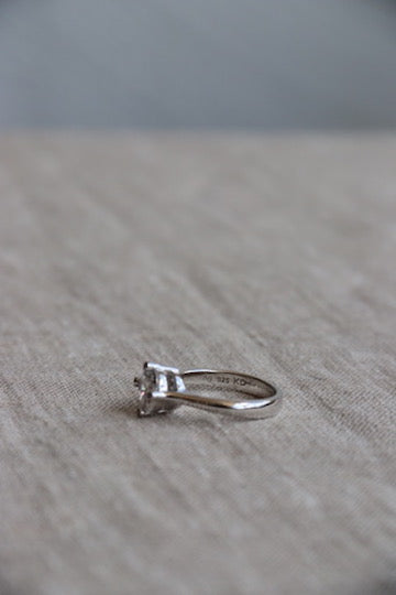 CZ and Sterling Ring