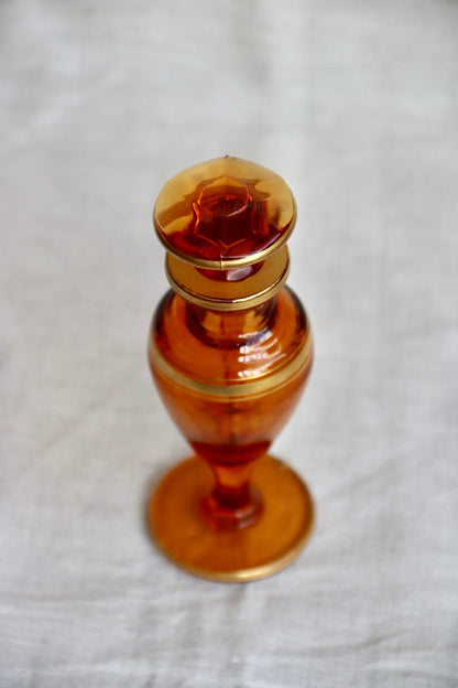 Orange Glass Perfume Bottle