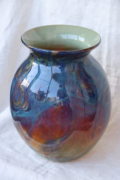 Philip Jacobs Large Art Glass Vase